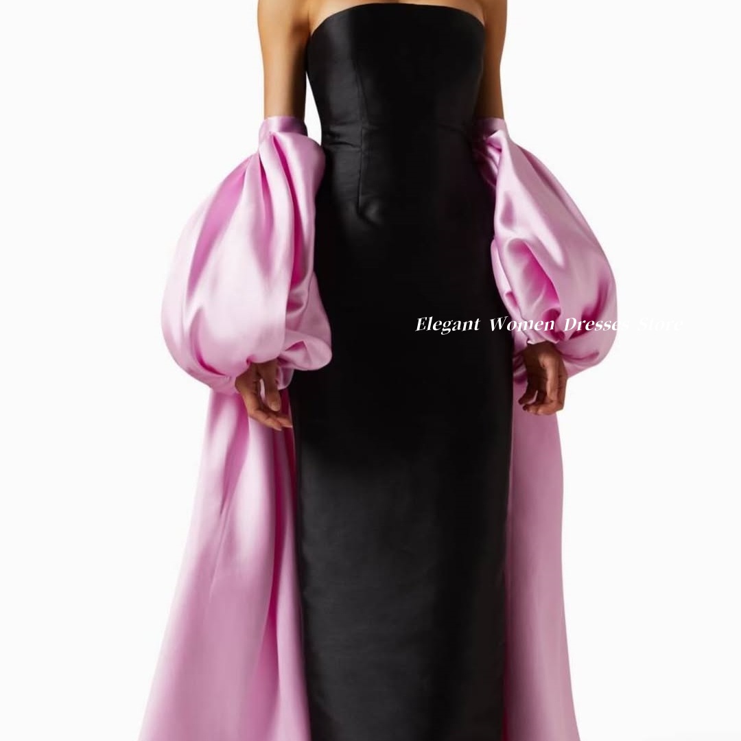 Elegant Satin Evening Gown Split - Вечернее атласное платье макси с открытыми