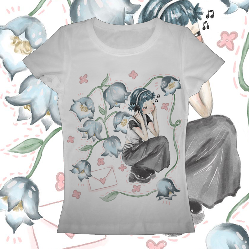 Y2K Graphic Baby Tee Crop - Y2K корейская популярная одежда эмо эстетическая