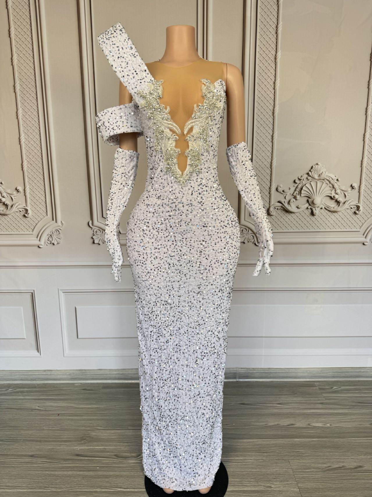 Блестящее вечернее платье с гл – обзор и цена Sparkly Rhinestone Club Party Dress