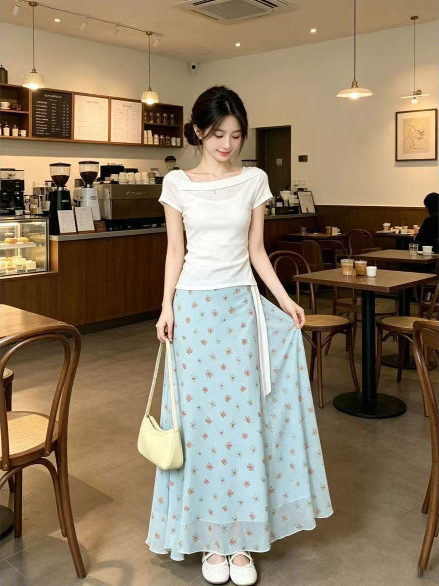 Корейский дизайн: Новинка лета – обзор и цена Korean Style A Line Shirt Dress