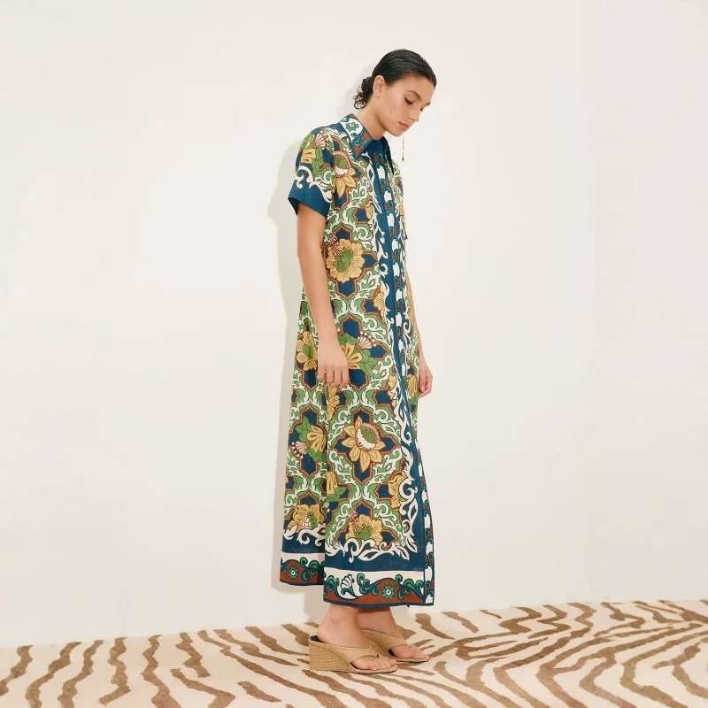 Осень 2026: Новое оригинальное – обзор и цена Casual Loose Linen Shirt Dress