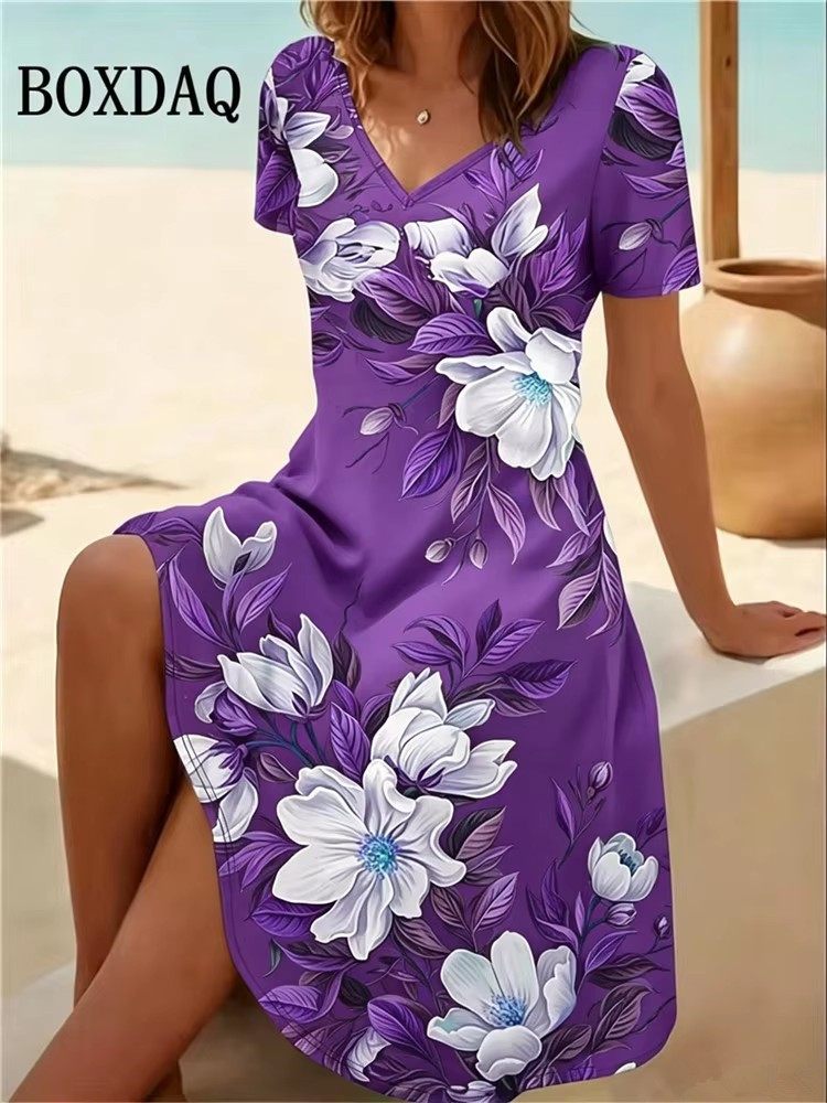 Женское платье больших размеро – обзор и цена Boho Summer Beach Maxi Dress