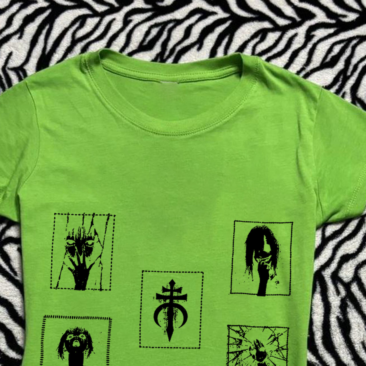 Винтажный укороченный топ для  – обзор и цена Y2K Graphic Baby Tee Crop