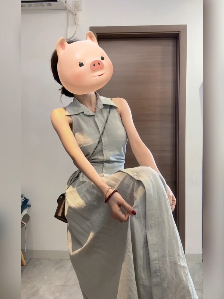 XZY Стильное повседневное плат – обзор и цена Korean Style A Line Shirt Dress