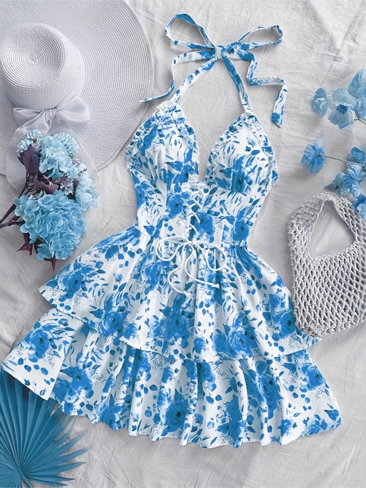 Женское короткое платье в ретр – обзор и цена French Vintage Floral Midi Dress