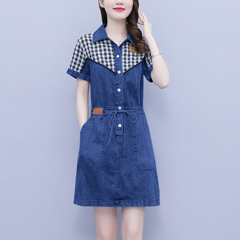 Новинка! Летнее женское платье – обзор и цена Korean Style A Line Shirt Dress