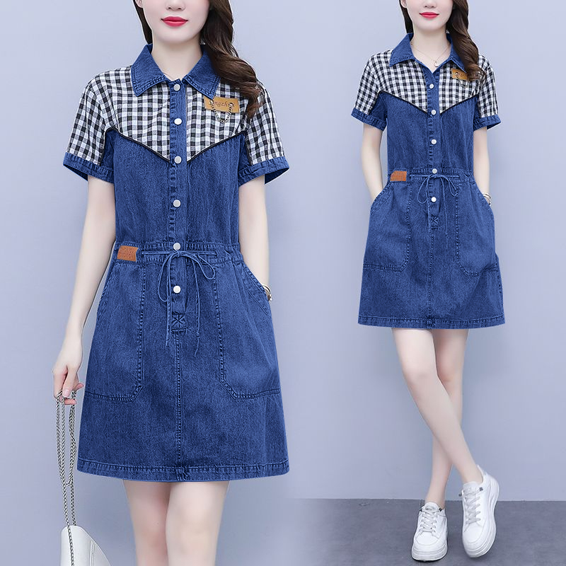 Новинка! Летнее женское платье – обзор и цена Korean Style A Line Shirt Dress