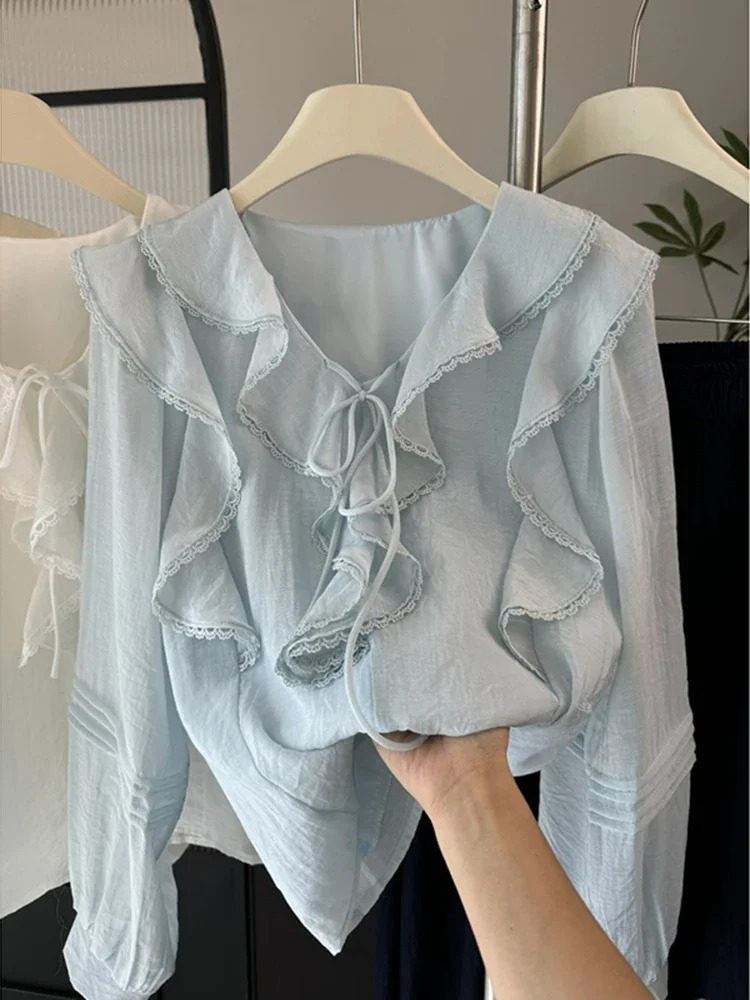 Французская блузка с V-образны – обзор и цена Blouses