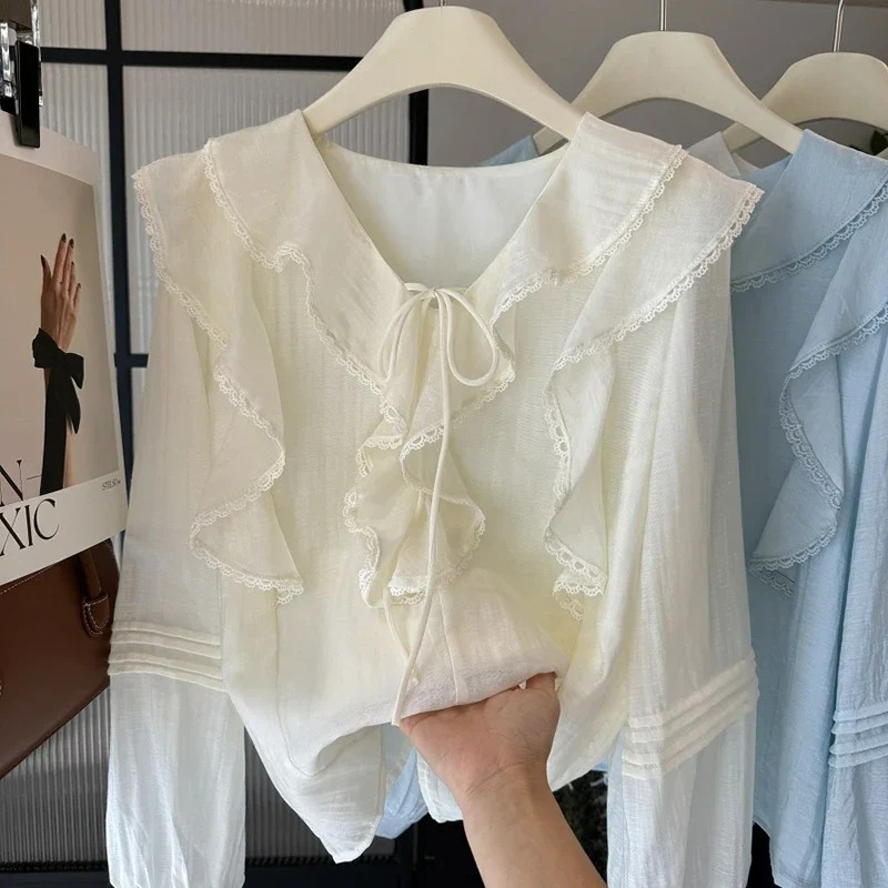 Французская блузка с V-образны – обзор и цена Blouses