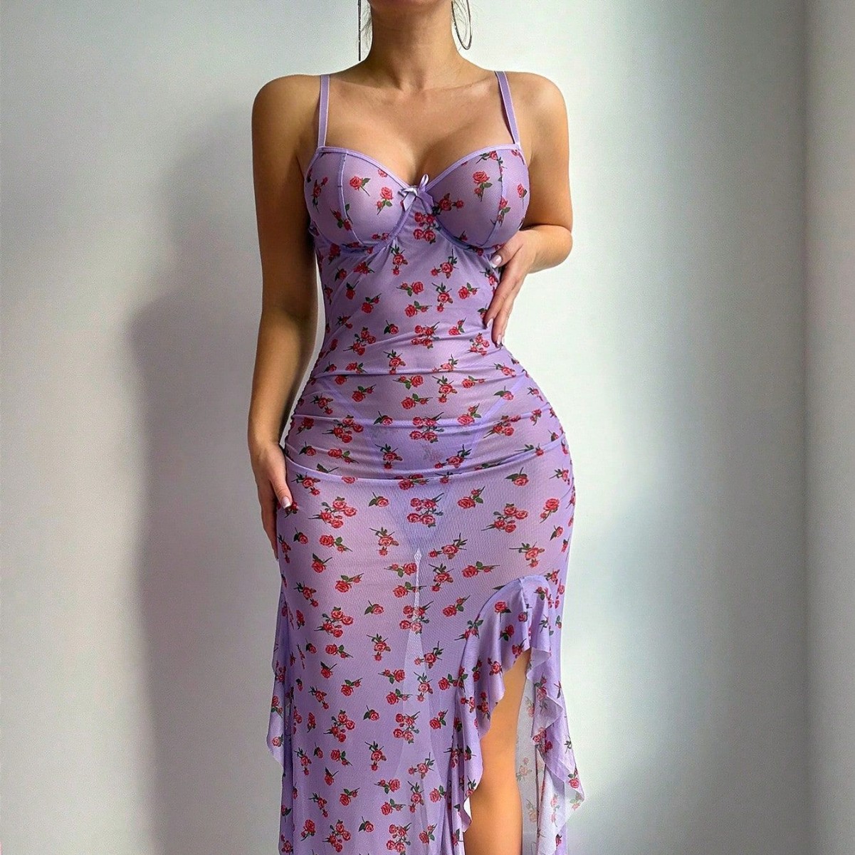 Прозрачное кружевное платье-ко – обзор и цена Sexy Mesh Sheer Bodycon Dress