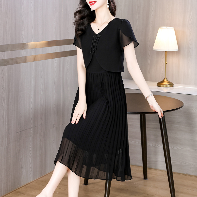 Лето 2025 г., однотонное шифон – обзор и цена French Vintage Floral Midi Dress